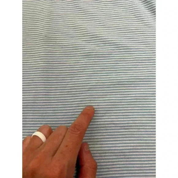 Vineyard Vines Edgartown Performance Polo Men's XXL Striped Blue Stretch - Picture 10 of 12